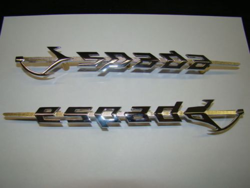 Lamborghini espada side chromium emblem 235 lenght