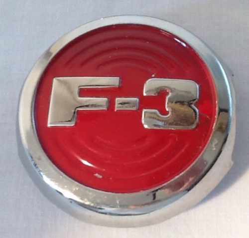 1952-53 ford f-3 truck hood side ornament emblem nos ford nice 1950 1952 1951