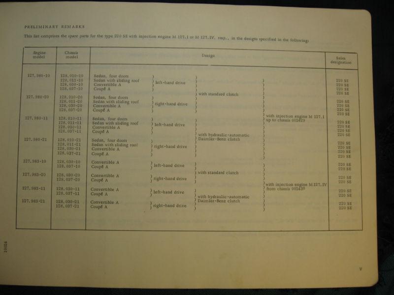 Mercedes part number format #5