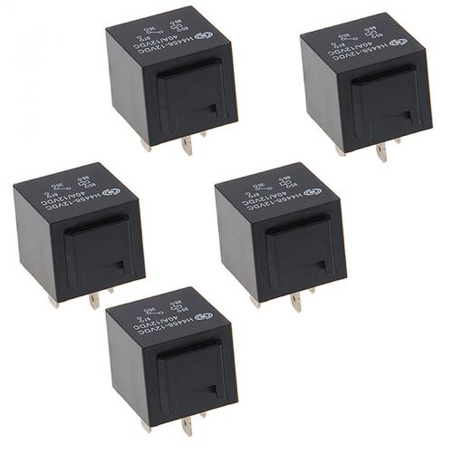 5x 40a amp 12v 4pin car truck auto automotive spst relay relays new