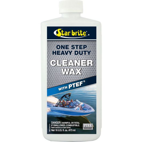 Star brite • one step marine heavy duty cleaner wax w/ ptef clean shine protect