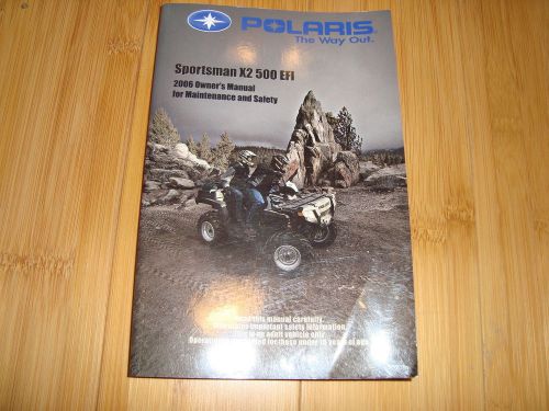 2006 polaris sportsman x2 owners manual 500 efi maintenance and safety guide