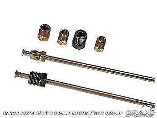 1964-1973 ford mustang - power brake conversion lines with fittings
