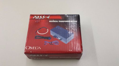 New! omega pass-4 universal transponder system key remote start alarm bypass