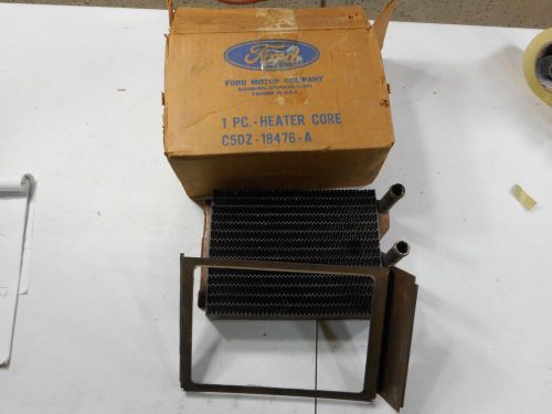 Nos 1965 66 67 68 ford mustang shelby falcon cougar heater box core + bracket