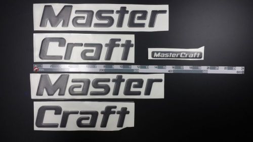 Mastercraft boat emblem 25&#034; black epoxy stickers resistant to mechanical shocks