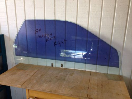 86 87 88 89 90 91 mazda rx-7 right driver side oem front door glass