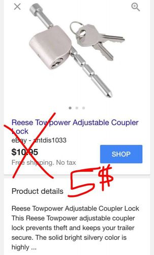 Reese towpower adjustable coupler lock