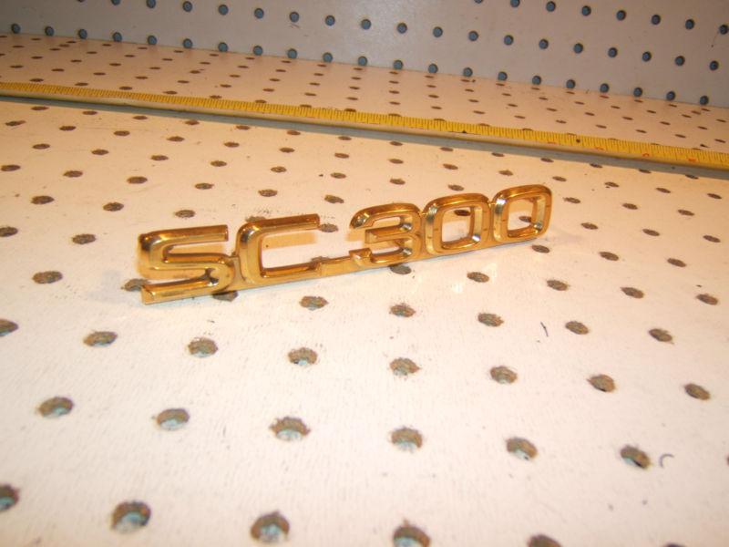 Sell Lexus SC300 GOLD Plated Rear Trunk Center Plastic SC300 One Emblem