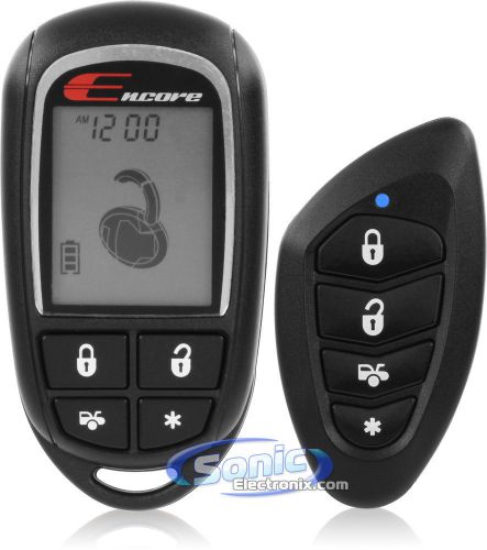 Encore e7 (enc-e7) 4-ch 2-way remote start car alarm vehicle security system