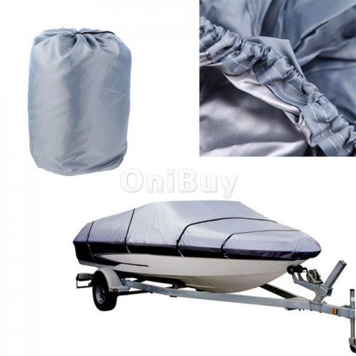 17-19ft trailerable boat cover waterproof uv protect fishing ski boat cover