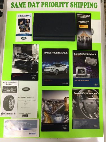 2013 range rover evoque  owners manual. same day priority shipping.new! 706.