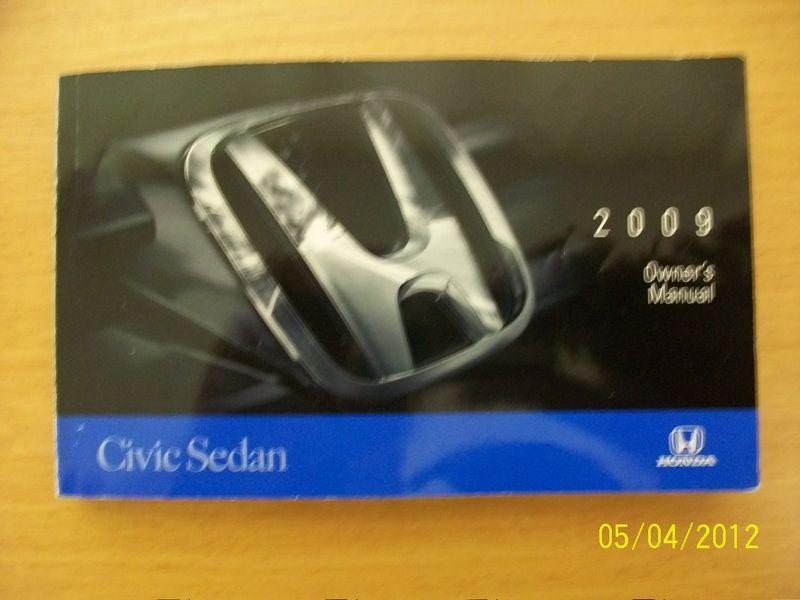 2009  honda civic sedan   owners manual 