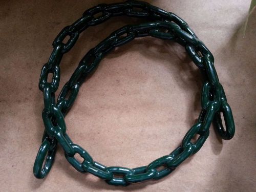 Forest green anchor chain 1/4&#039;&#039; x 4&#039; vinyl coated greenfield boat anchoring usa