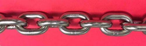 Cromox stainless steel 316 din 5687 lifting chain 10mm or 5/16&#034; by the foot