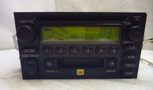 Toyota camry sienna radio jbl cd cassette player 86120-08120 ad6805 ct273