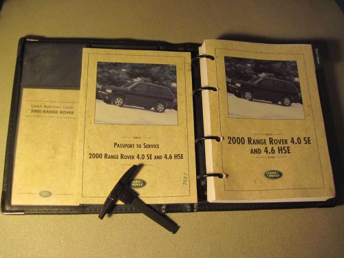 2000 land rover range rover owners manual tool and case &#034;free u.s. shipping&#034;