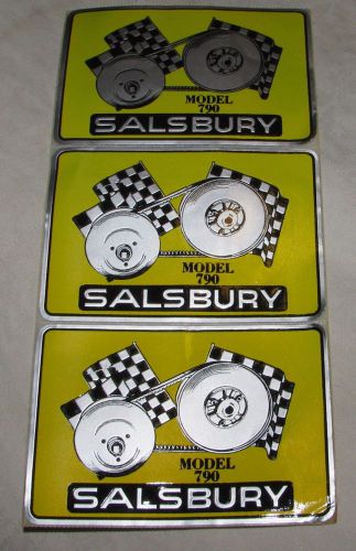 *rare* original salsbury scooter model 790 clutch metal sticker from archives