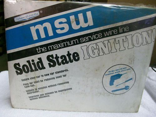 Vintage, silver beauty msw solid state ignition #7201