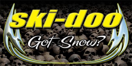 Find Ski Doo Snowmobile Racing Snocross Garage Banner Got Snow