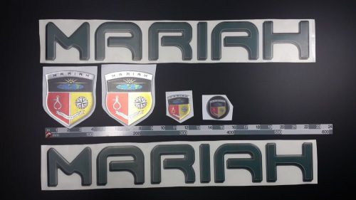 Mariah boat emblem stickers 22&#034; - green - 56.46 cm