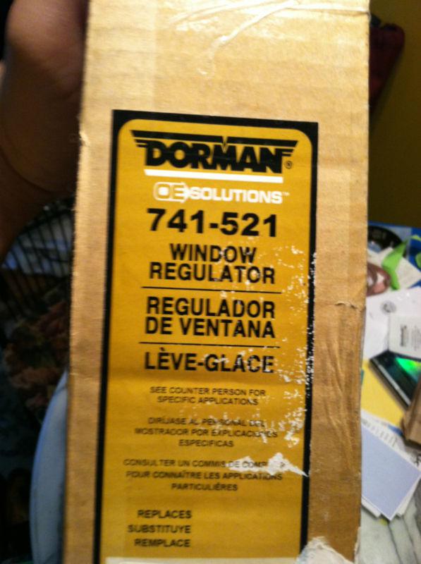 Dorman 741-521 power window regulator w/ motor cadillac '00-01 deville ft rt new