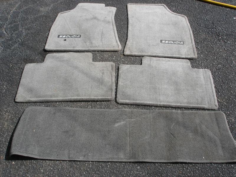 Sell Factory 2003 Toyota Sequoia Gray Floor Mats 5 Piece Set