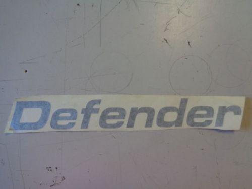 Defender decal dark grey 12 1/8&#034; x 1 7/8&#034; marine boat