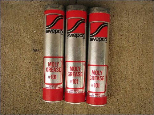3 ea. swepco 101 moly grease cv joint &amp; bearing lubricant