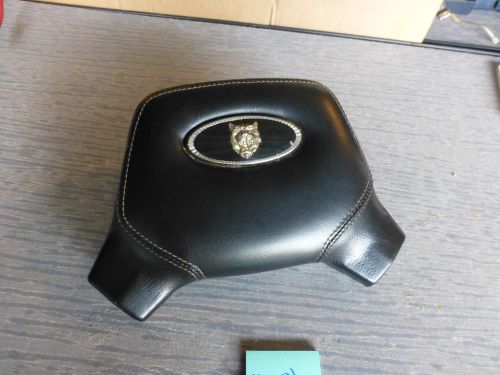 1986-1994 jaguar xj6 xj12 black leather steering wheel horn pad   #001
