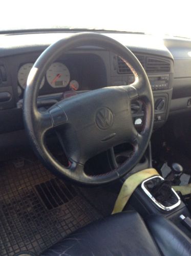 Volkswagen golf mk3 vw gti vr6 red sticking leather steering wheel oem