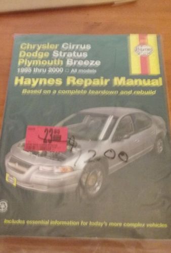Chrysler cirrus dodge stratus plymouth breeze haynes repair manual 1995-2000