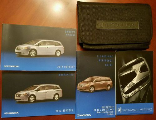 Owners manual set for 2012 honda odyssey free shipping nr