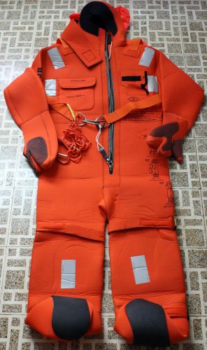 Aquata immersion suit aro v20 165 with head support &amp; heavy-duty harness (2013)