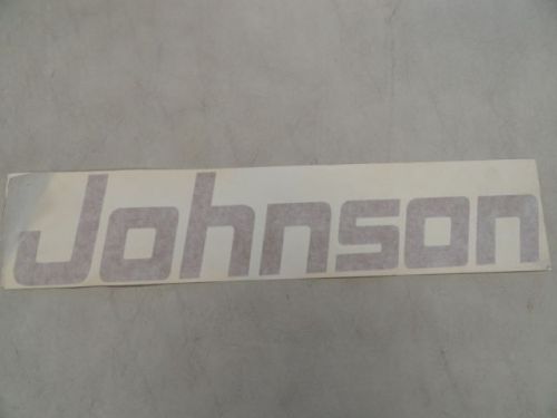 Johnson gold metallic decal 17-1/4&#034; x 3-1/2&#034; marine boat