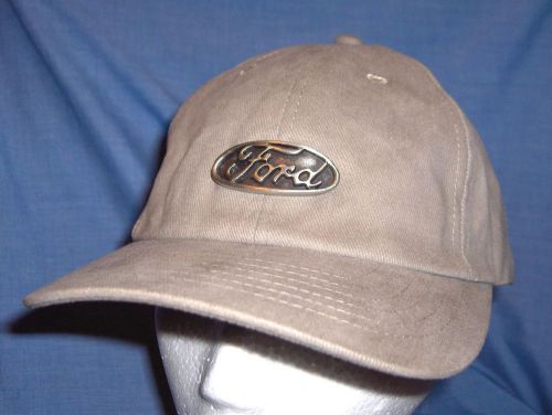 #2453c - ford motor company ball cap, hat - metal retro ford oval logo