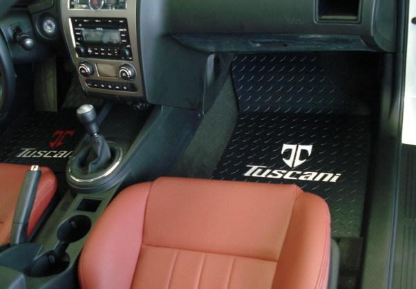 Find Tiburon Tuscani Logo Black Metal Diamond Plate Floor Mats