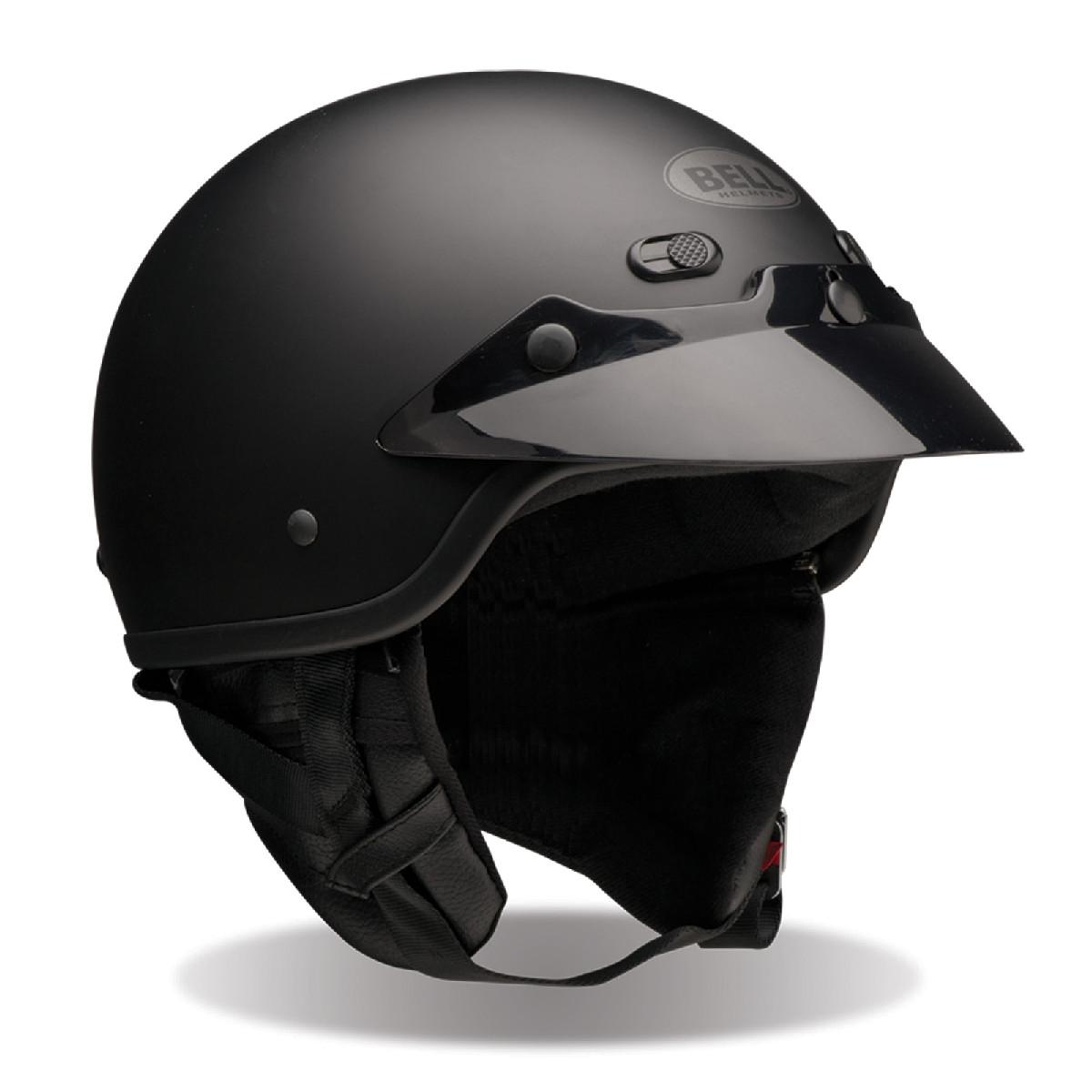 Sell Bell Shorty Solid Matte Black XXS2XL Motorcycle Half Helmet New