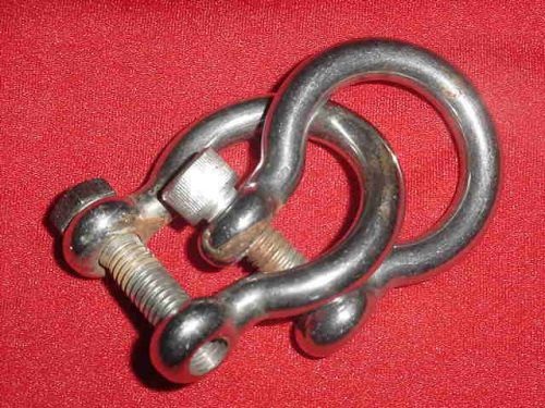 2 pcs pack stainless steel boat anchor shackle 3/8&#034;