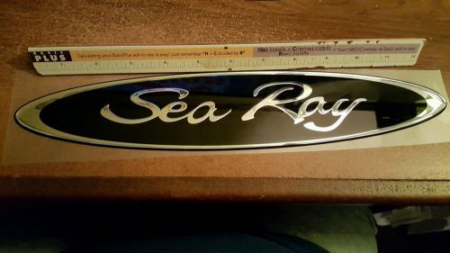 Sea ray rubber chrome decal