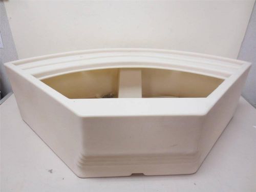 Wise pontoon boat seat base section only for 45&#034; radius corner cushion off-white