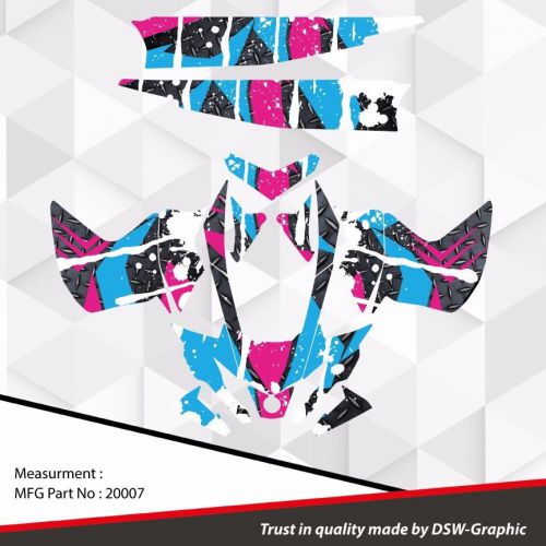 New ski doo sled graphic kit decal wrap fit lynx 2008 2009 rs style 20007