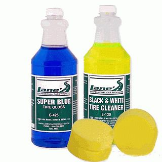 Lanes car products k-1020-16 super blue tire gloss shine cleaner &amp; dresser 16oz