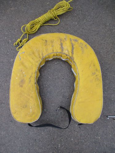 Jim buoy horseshoe life throwable ring saver bracket holder boat marine sail 920