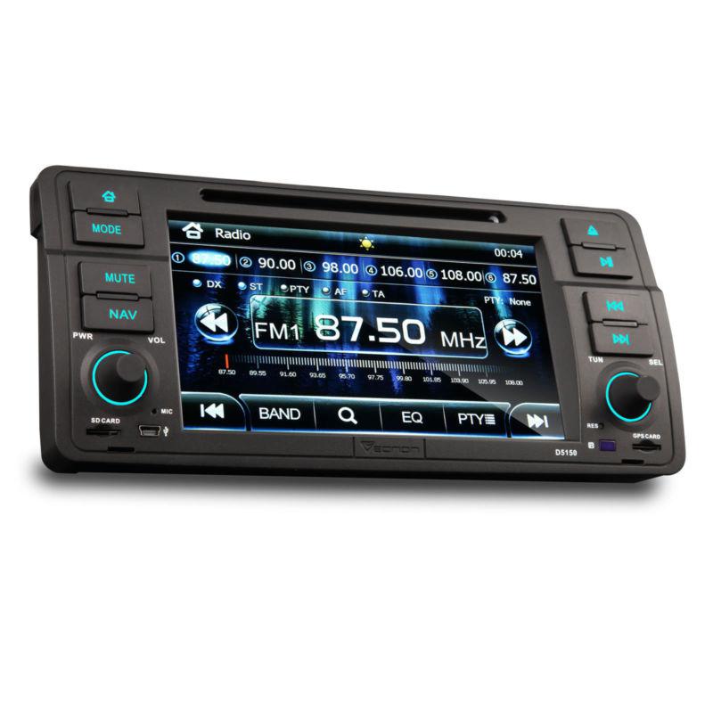 In dash car dvd stereo radio player bmw e46 3 series gps nav arm11 ipod touch cd