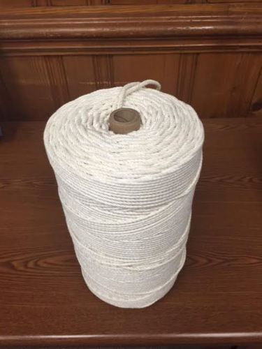 1/8&#034; poly cotton twisted rope- 2000 ft tube-white