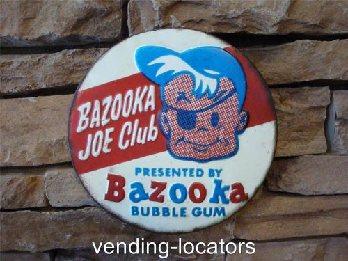 Bazooka joe club bubble gum metal home decor garage man cave coke gumball cards
