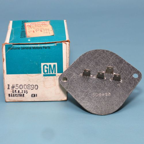 Nos a/c fan blower motor resistor gm 500890 chevrolet chevelle pontiac olds