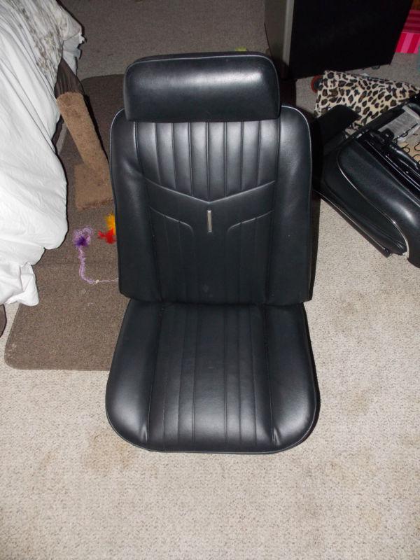 Purchase 1969 GTO/Lemans Black Bucket Seats Recovered With original