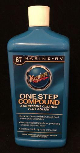 Meguiar&#039;s 67 marine/rv one-step compound cleaner &amp; polish - m6732   (b12)